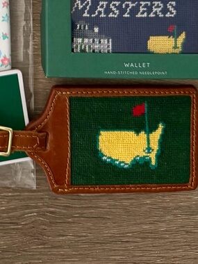 Masters 2026 Smathers & Branson Needlepoint Bag Tag - New/Unused Classic Green